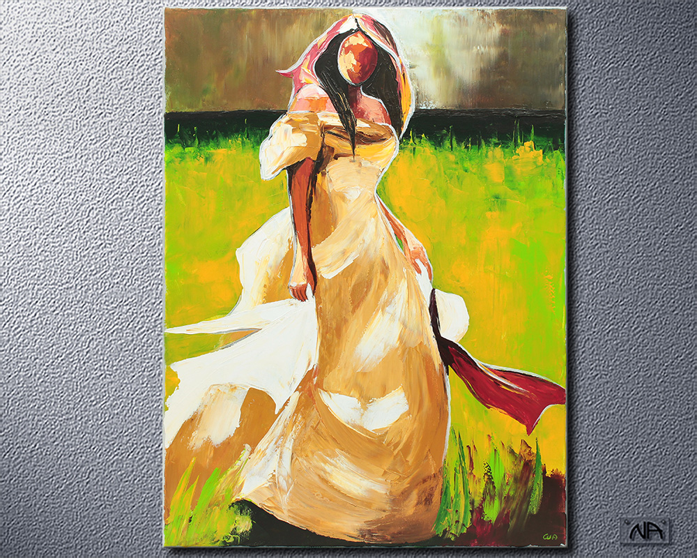 Acrylbild leuchtend Acrylmalerei mega Versteigerung Zahlen limitiert Art Deco lila Acrylgemälde Zigarre informelle artgallery