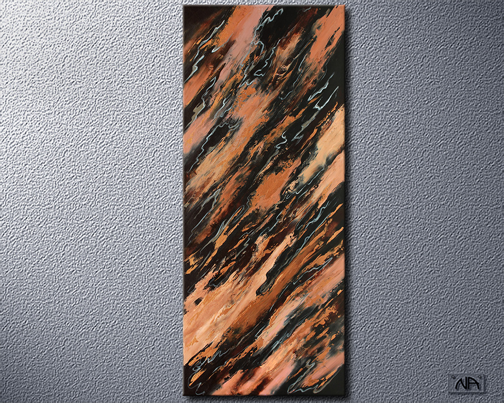 Acrylbild leuchtend Acrylmalerei mega Versteigerung Zahlen limitiert Art Deco lila Acrylgemälde Zigarre informelle artgallery