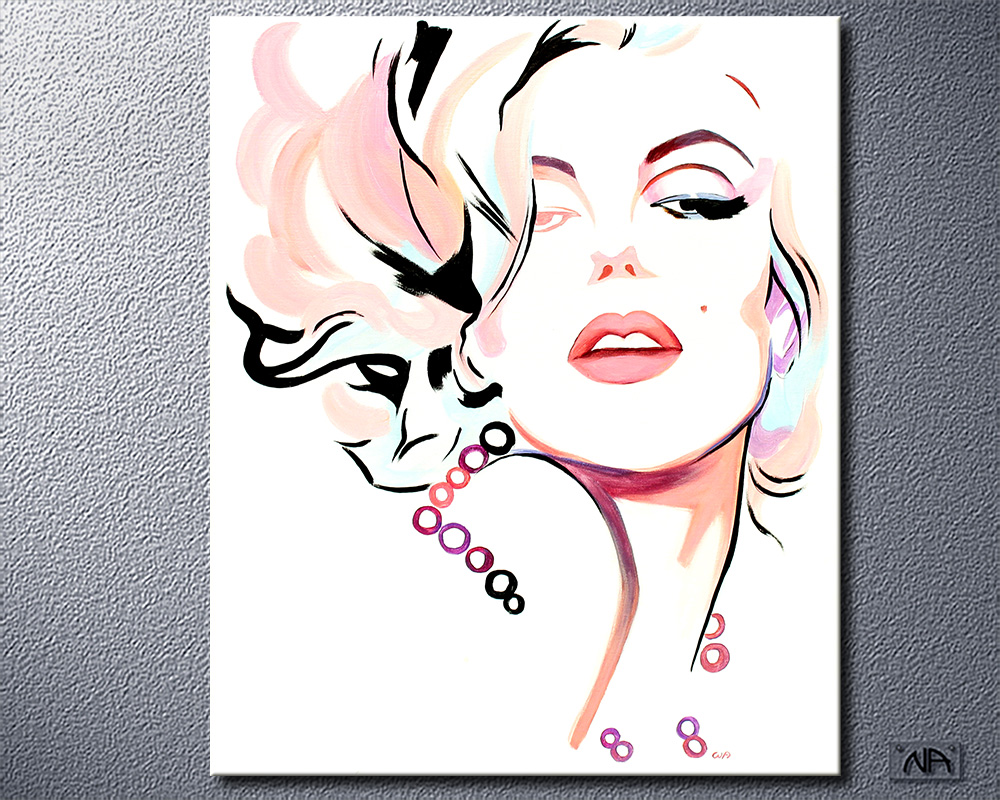 Acrylbild leuchtend Acrylmalerei mega Versteigerung Zahlen limitiert Art Deco lila Acrylgemälde Zigarre informelle artgallery
