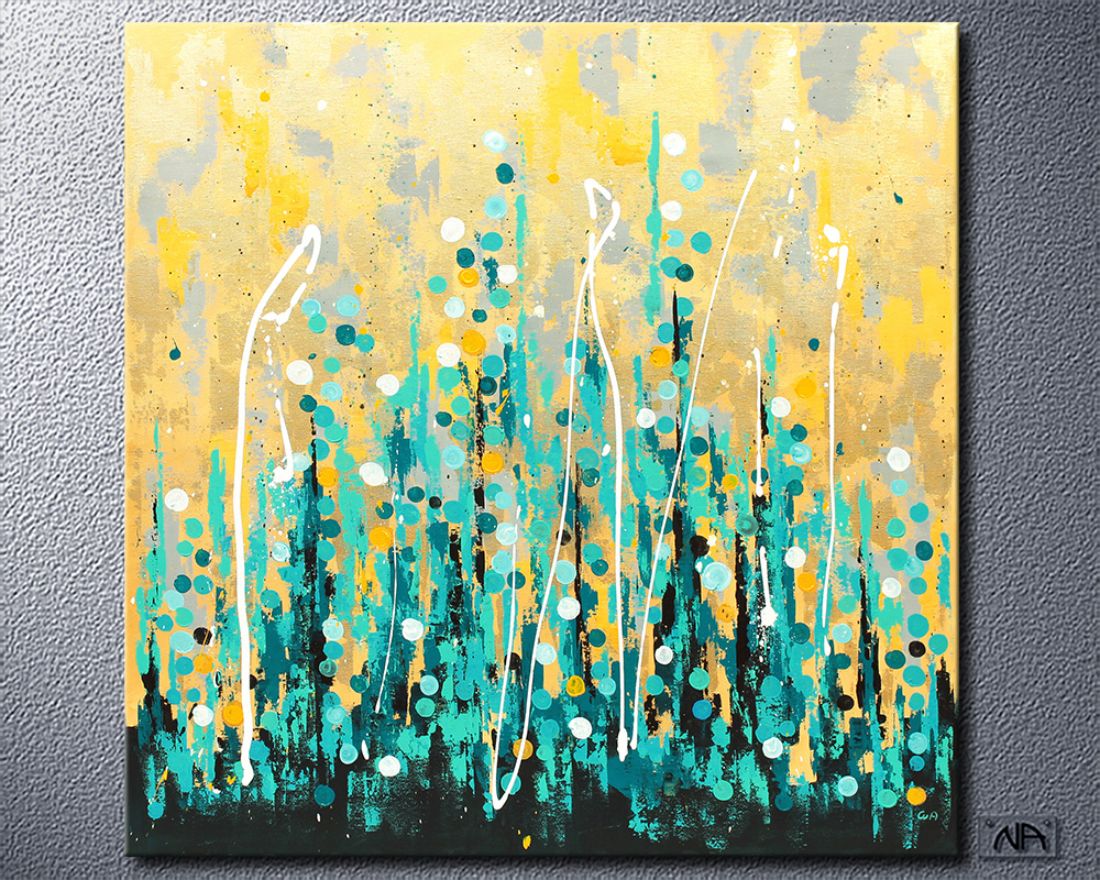 Acrylbild leuchtend Acrylmalerei mega Versteigerung Zahlen limitiert Art Deco lila Acrylgemälde Zigarre informelle artgallery